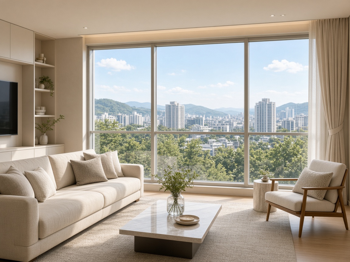 PRH400 시공 후 창 전망
